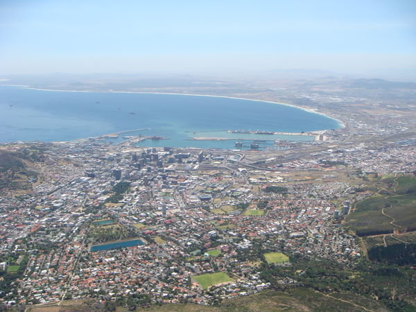 Cape town from Table mountain
