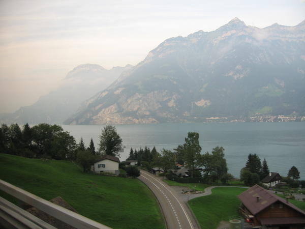Some of the scenery while travelling to Lucerne