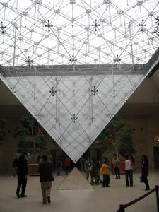 Pyramid in front of Musée du Louvre