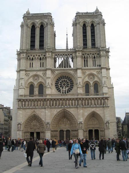 Front of Notre Dame de Paris