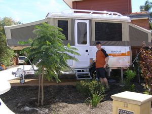 Mike and the Jayco camper
