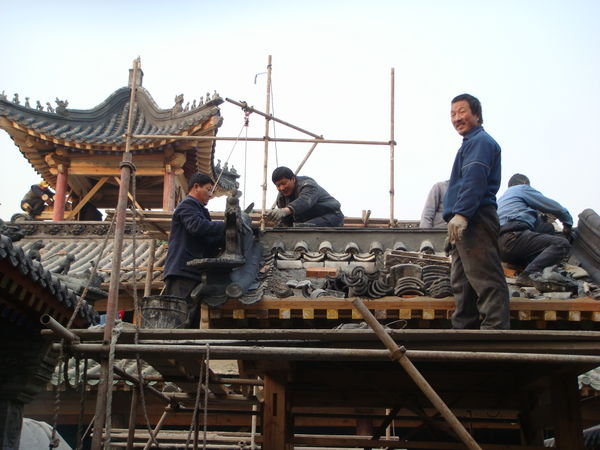 Renovation work in a hutong