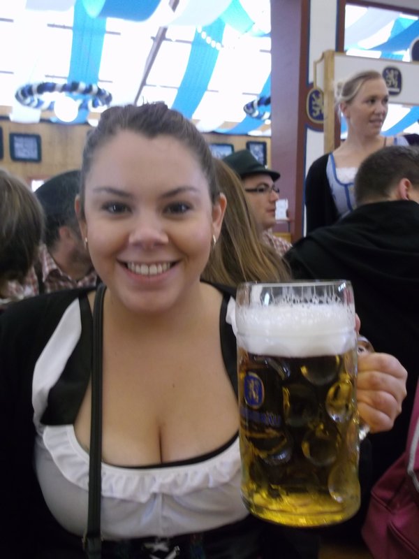 First beer of Oktoberfest