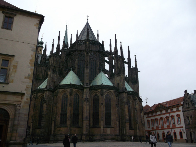 Cathedral inside prague castle