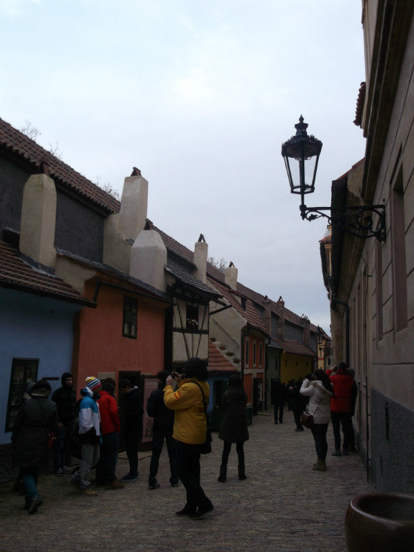 Streets inside prague castle