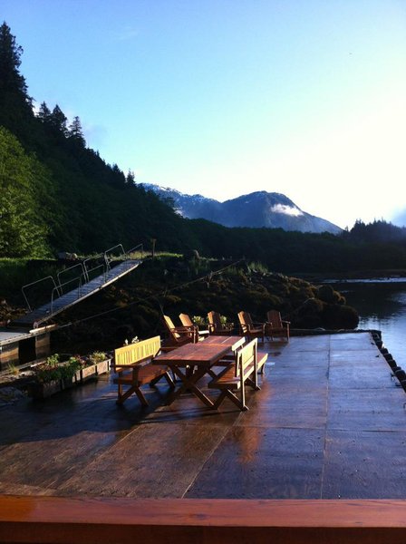 Beautiful morning at the Great Bear Lodge in BC