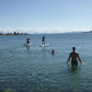 Lake Taupo. A Family at Play.