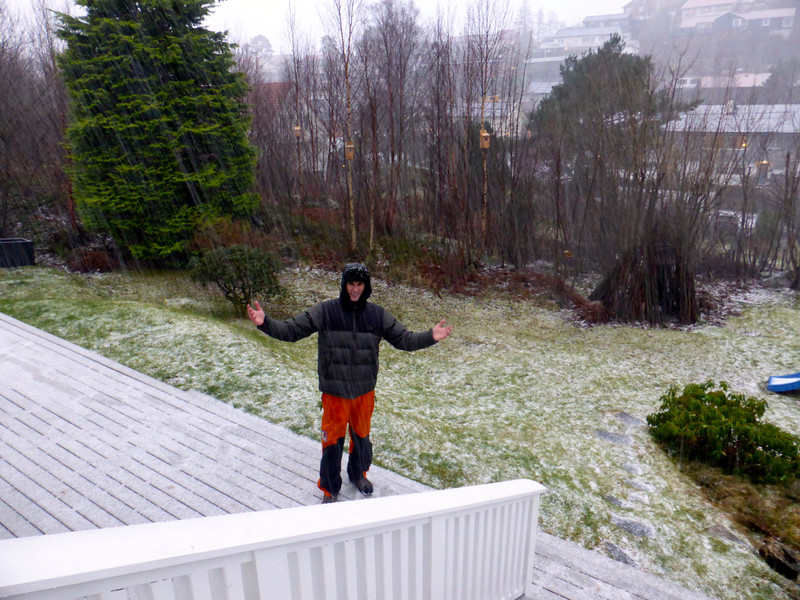 Jeremy Enjoying The Snow.