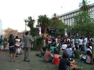 A free concert in Plaza de Mayo
