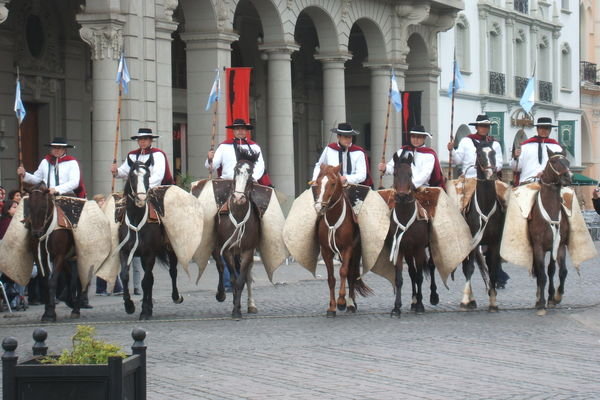 In town we found the horsemen doing a sort of changing of the guards