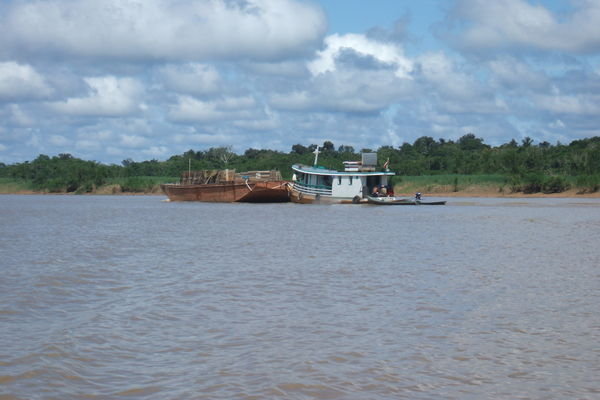 Sand dredge on the Amazon