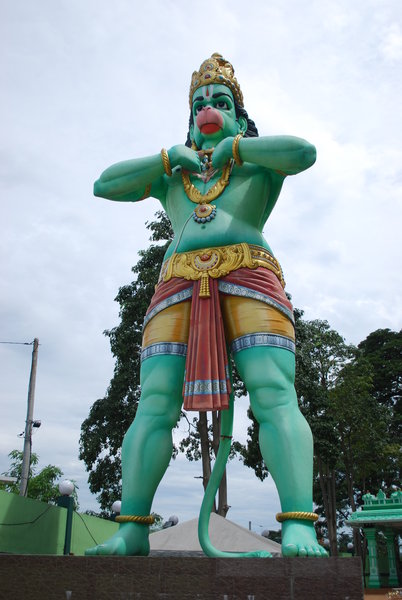 Wielki posag hinduskiego boga Hanumana