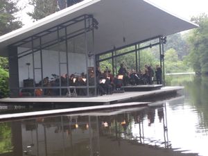 The orchestra's pontoon