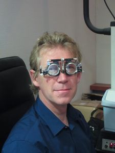 At the optometrist!