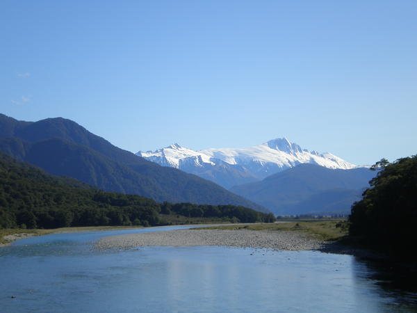 From a bridge on the Haast river