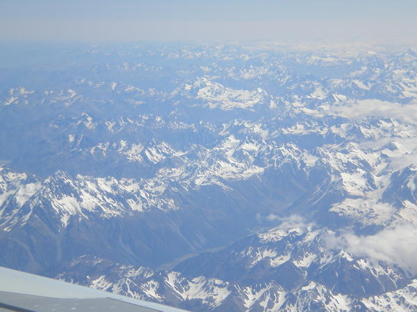 Farewell NZ - Southern Alps from the plane