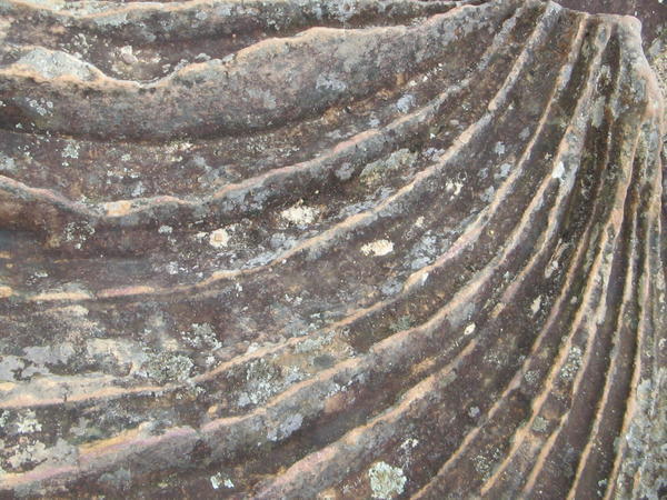 Rock with concentric markings 