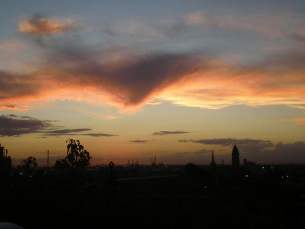 Sunset from the YHA Roof Terrace 2