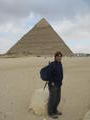 Willy at the pyramids in Giza