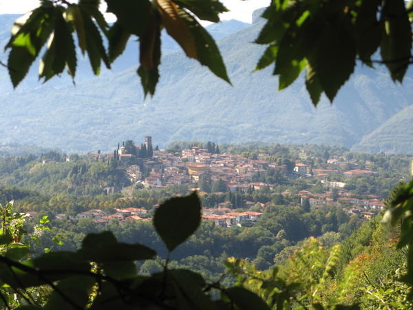 View of  Barga from up the hill 