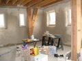 Newly plastered walls