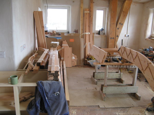 Kitchen becomes carpenter's yard