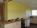 Kitchen with yellow wall