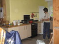 Kitchen - partly tiled