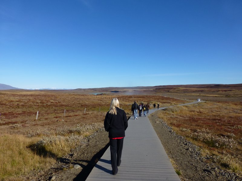 Path to Gullfoss Falls