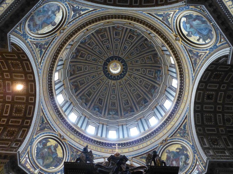 The ceiling of St. Peter's Basilica