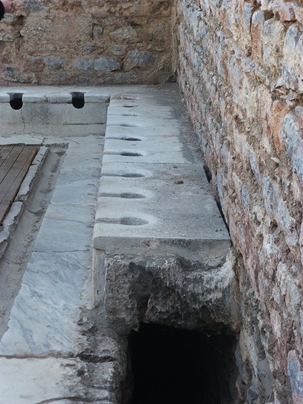 Ancient toilets at Ephesus