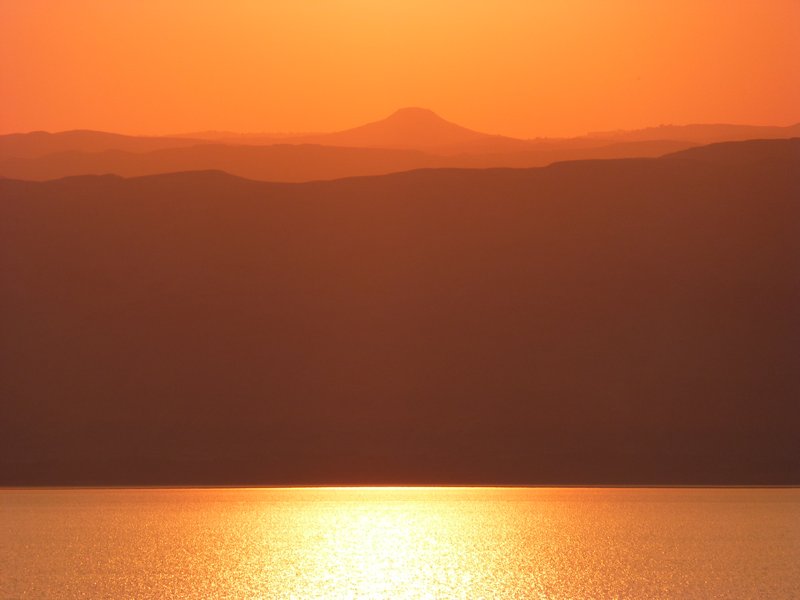 Sunset on the Dead Sea (2)