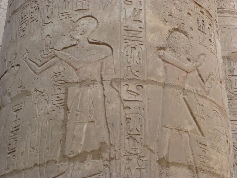 Close up of a Pillar at Karnak