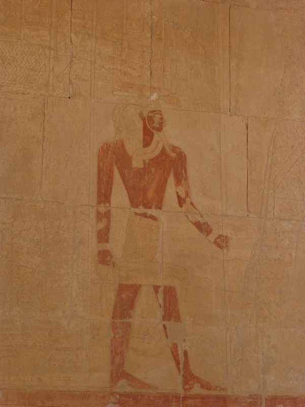 Detail of walls at Queen Hatshepsut Temple