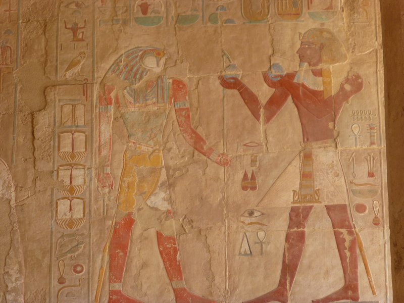 Detail of walls at Queen Hatshepsut Temple (12)