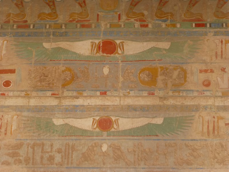 Detail of walls at Queen Hatshepsut Temple (14)