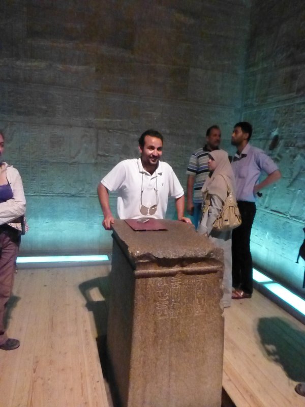 Alaa at the Alter Temple of Philae