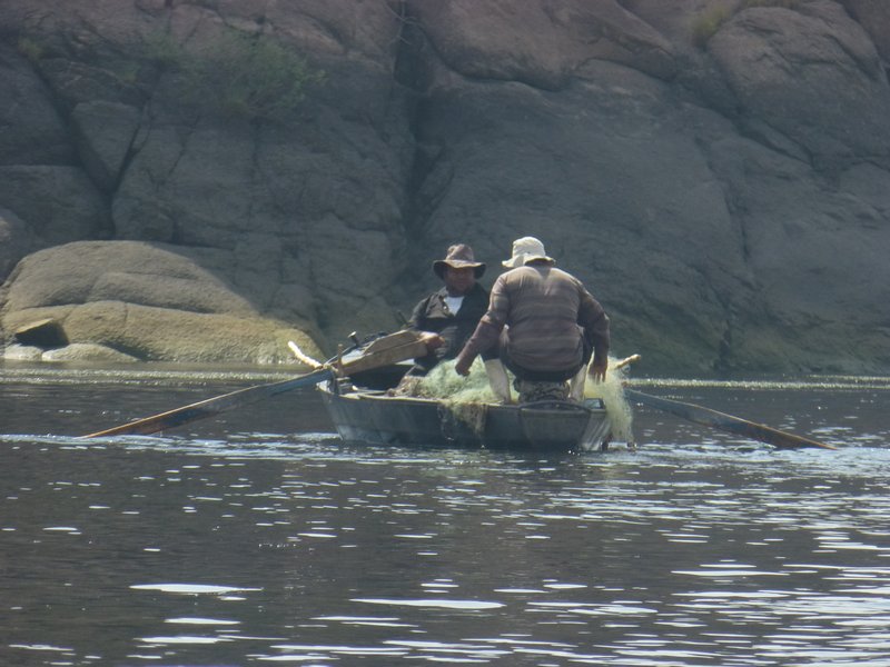 Fishermen on the Nile River