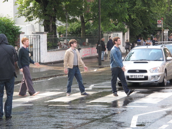 Filming at Abbey Road