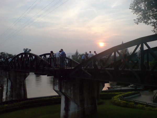 Sunset over river Kwai