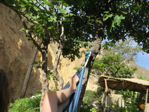 Lazing in a hammock in the canyon