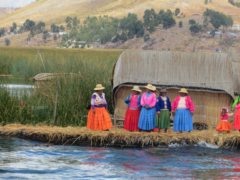 The Floating Islands on Lake Titicaca