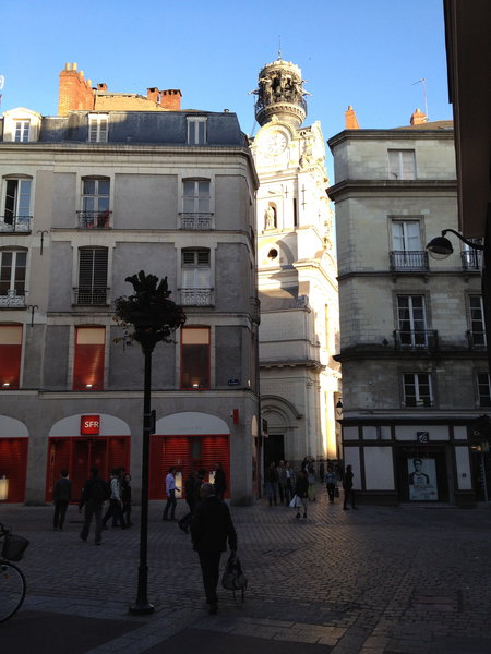 Downtown Nantes on  a beautiful day