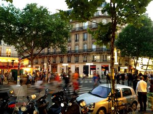 Busy Streets of the Latin Quarter