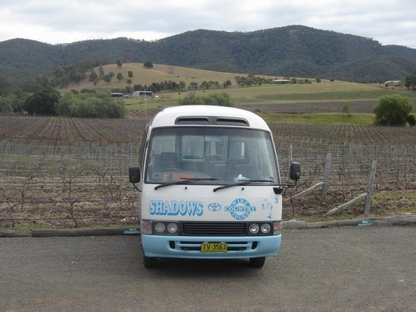 Our Hunter Valley tour bus