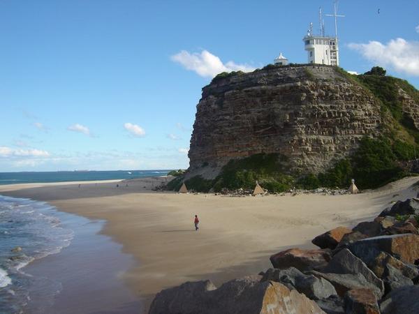The corner of Nobby's beach, Newcastle