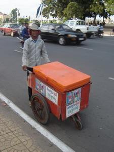 Street seller on the move