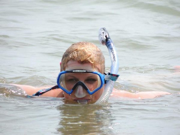 Me Snorkelling Tanjung Aru Beach