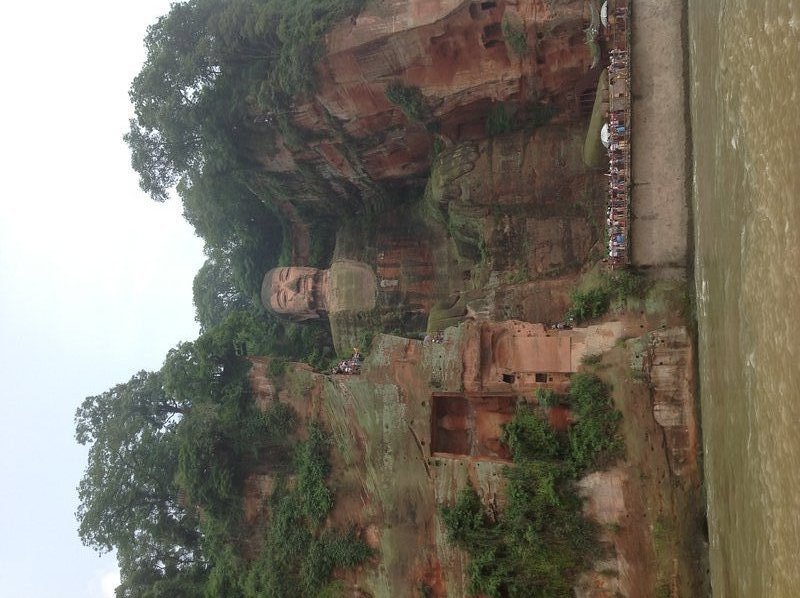 Giant Budha from the river