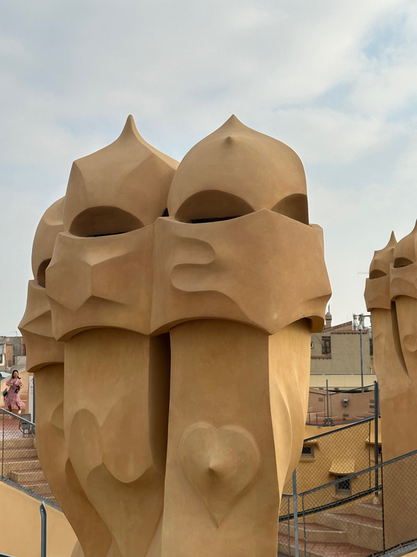 The roof of Casa Mila roof top so amazing